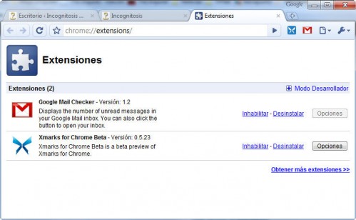 Google Chrome y sus extensiones 2