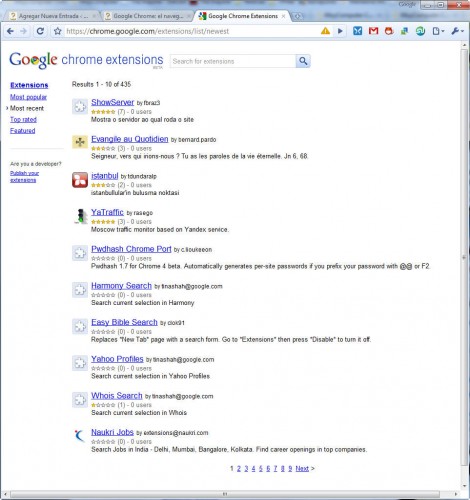 Google Chrome y sus extensiones 4